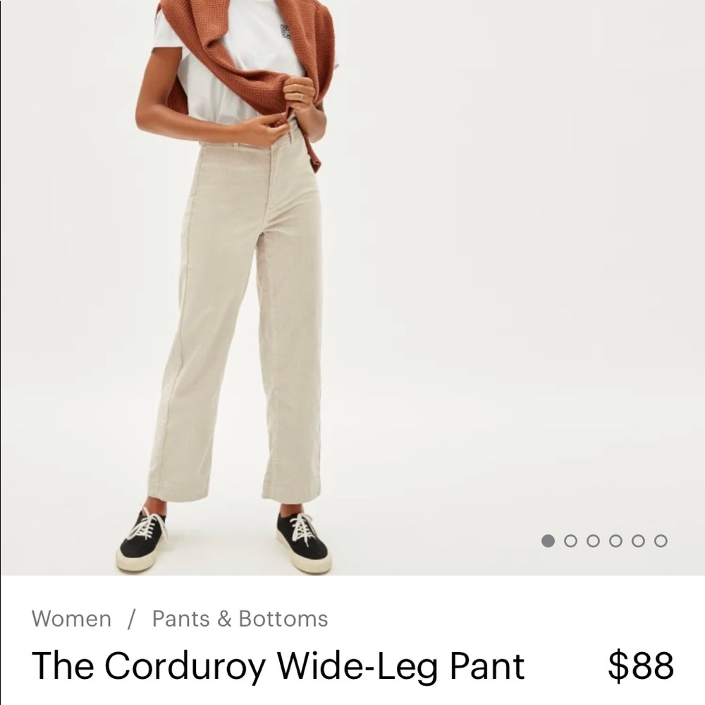 Everlane Corduroy Wide Leg Pant